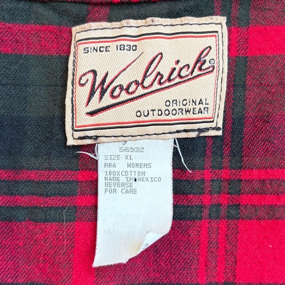 Vintage Woolrich Plaid Cotton Jumper Dress Women's Size XL Cottage Farm - Picture 4 of 7